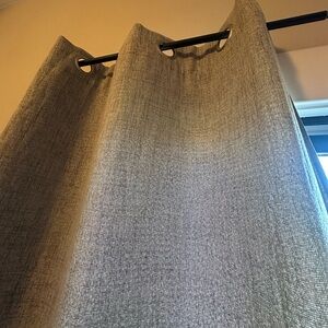 Light Grey Room Darkening Curtains (4)
